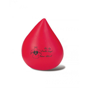 Promotional Stress Balls: Red Blood Drop Stress Balls